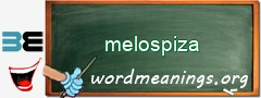 WordMeaning blackboard for melospiza